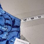 ROAMAN'S MULTI BLUE FLORAL BODICE DRESS 12W Size 12 Photo 8