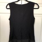 Loft Black and Purple  Chiffon Pleated Skirt Dress Size 6 Photo 6