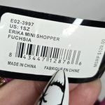 Bebe Erika Shopper Crossbody Bag in Fuchsia NWT Textured Photo 3