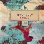 Bexleys Edition Women's Cotton Floral Print Short Sleeve Shirt‎ Top White Size 40 Photo 1