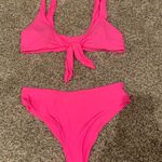 SheIn Pink Tie Swimsuit Photo 0