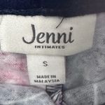 Jenni  Women's Cotton Flannel Plaid Pajama Pants Navy Xmas Light Size Small Photo 5