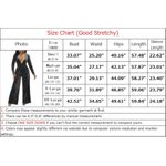 Women's Sexy Long Sleeve Velvet Jumpsuits Casual Fashion V Photo 8