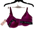 Juicy Couture  Womens Sexy T-Shirt‎ Bra Size 40D Berry Glam Lace Cups Stretch Photo 3
