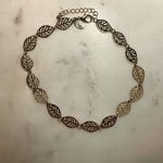 Charming Charlie | Gold Tone Leaf Choker Necklace Photo 5