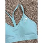 Gymshark  v neck sports bra light support S glacier blue lifting training gym Photo 5
