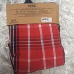 PINK - Victoria's Secret New VS Cotton Oversized Holiday Plaid Boxer Sleep Shorts with Fold Over Waistband Photo 1
