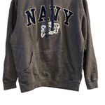 Ouray Navy Midshipmen Embroidered Hoodie Sweatshirt Gray Unisex S Photo 2