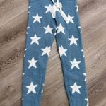 Honeydew Intimates Pajama Lounge Pants Chenille Fleece Blue Lovebird Stars Size M Photo 1