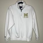 Jansport Mizzou Mom White 1/4 Zip Pullover GOLD M Sz Medium Photo 4