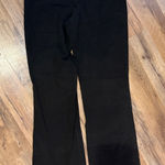 PINK - Victoria's Secret  Black Yoga Fold Over pants with Gray Waistband Photo 0