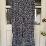 Lands' End Ladies' 2-Piece Pajama Set -burgundy Gray Floral Size Small Photo 1
