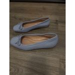 Nordstrom Blue Quilted Ballet Flats Bow Detail Women's Shoes Size 7 Photo 3