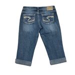 Silver Jeans  Aiko Thick Stitched Capri Jeans Photo 4