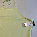 BP Womens Halter Top Sleeveless Crop Top Tie Neck Lime Green Plus Size 3X Photo 3