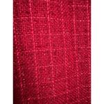 NWT WinterSilks red silk Multi Woven tweed collarless blazer coat size XL Photo 12