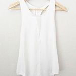 ACTIVE | Zyia Active Effortless White Racerback Tank Top Mesh | Large Photo 0