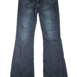 Just Black Jeans Womens 32 Flare Bootcut Stretch Denim Made in USA Classic Blue Photo 0