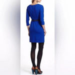 Anthropologie Girls From Savoy Blue Ponte Dress Velvet Bow Taylor Swift Size M Photo 8