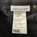 Paige Verdugo Ultra Skinny Black Stretchy Low Rise Jeans Size 26 Photo 7