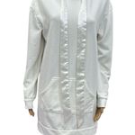 Flirtitude Active Off White French Terry Tunic Hoodie Sweatshirt Womens M L Photo 2