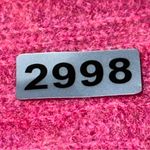 Free People  Women’s Size L Festive Fuchsia Pink Cashmere Aubrey Sweater Photo 7