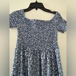 SheIn  Flower print blue long‎ dress Photo 4