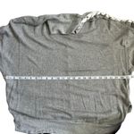 Free People NEW Movement Snow Drift Lace Up Sweater Pullover Grey White XS Photo 3