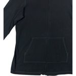 Eileen Fisher  Black Zip Up Jacket Lightweight Cotton Stretch Women’s sz large‎ Photo 3