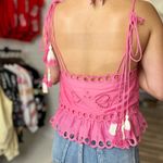 Love Shack Fancy NWT Pink Biltmore Butterfly Embroidered Women's Top Photo 8