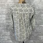 Jane and Delancey  Black & White Floral Popover Top Photo 3