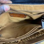 Patricia Nash  Leandra Black Tan Leather Tribal Weave Flap Crossbody bag Photo 4