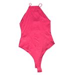 ZARA Square Neck Halter Sleeveless Bodysuit Hot Pink Size Small NWT Photo 1