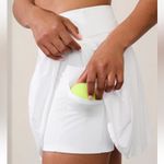 Athleta Levitate White Pleated Skort Skirt Shorts Activewear W1645 Sz M Photo 3