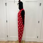 Disney  Minnie Mouse Women’s Onesie Pajamas Medium Jumpsuit Red Polka Dot Costume Photo 5