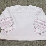 Crown & Ivy Pink Long Sleeve Ruffle Sweatshirt Size S Photo 6