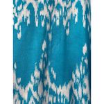Chico's  Embellished Blue Ikat Print Tunic Top Size L 2 Swim Cover Up Beaded Boho Photo 7