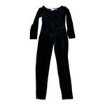 Ann Taylor Vintage 90’s black velvet full Catsuit Bodysuit Zenrai Cat Woman S Photo 12