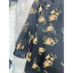 ZARA Basic Black Sheer High Neck Long Sleeve Floral Dress Size S Photo 5