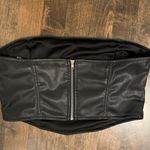 Kendall + Kylie  Faux Leather Top Photo 2