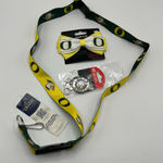 Oregon Ducks U of O College Swag Lanyard Keychain Hair Bow Photo 0