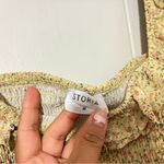 Storia   Dress Yellow Floral Sleeveless Tiered Mini Size M Photo 2