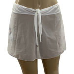 Aurea Rio Size Large White Mesh Skirt W/ Waist Tie. Made in Brazil.New With Tags Photo 0