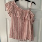 Sweet Wanderer 3/$22🌞  One Shoulder Striped Blouse Photo 0