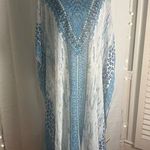 Soft Surroundings Boho Coverup in Blue and Silver S/M Photo 0