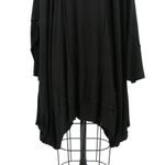 NWT Transparente Germany Black Lagenlook Asymmetrical Hem Tunic Top O/S XL 1X 2X Photo 7