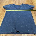 ALLSAINTS ‎ Gray Emelyn V-Neck Stud T-Shirt Size Small Photo 7