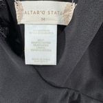 Altar'd State  Black halter open back ruffle tiered Mini Dress M flirty dance Photo 10