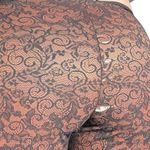 Y2K Ann Ferriday Sheer Lace Pants Black Brown Gothic Flare Leg Dark Romance XS Photo 3