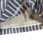 J.Crew  Blue & White Striped Linen Blend Paperbag Mini Skirt Women Sz 0 Photo 4